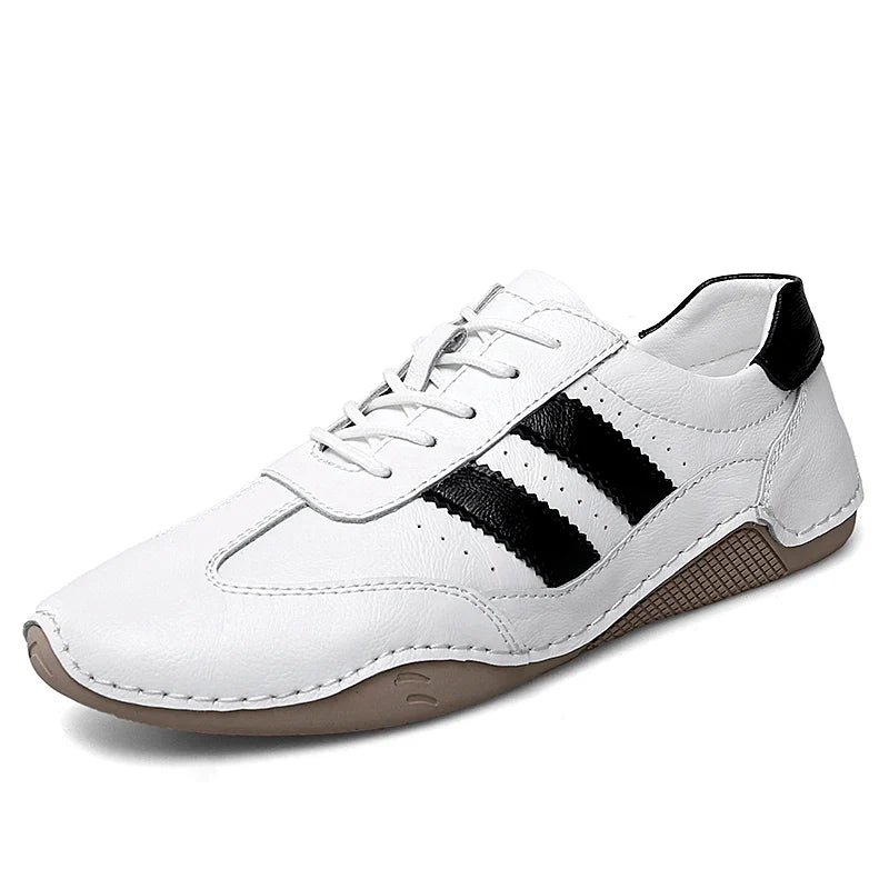 Genuine Leather Octopus bean shoes For Men Fashion Flats Shoes walking sports loafer breathable outdoor Men's driving shoes