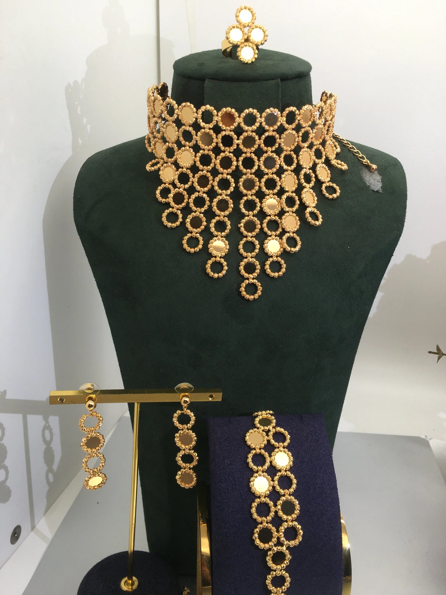 AAA cubic zirconia water drop necklace for Women adjustable length trendy geometric necklaces