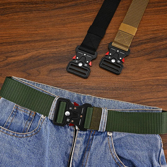 Versatile Men's Tactical Belts - Durable, Adjustable Design-For Outdoor Sports Enthusiasts,Pair with Pants Jeans,For Men Women 