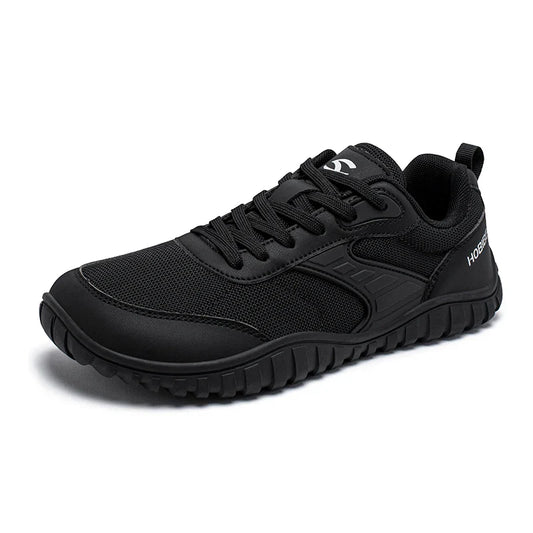 Wide Toe Shoes Mens Womens Artificial Leather Running Sneakers Lace Up Lightweight Breathable Walking Shoes