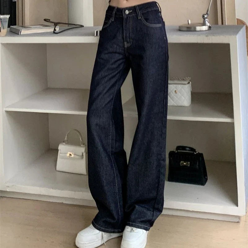 Women's Wide Leg Jeans Denim Pants with High Quality Material