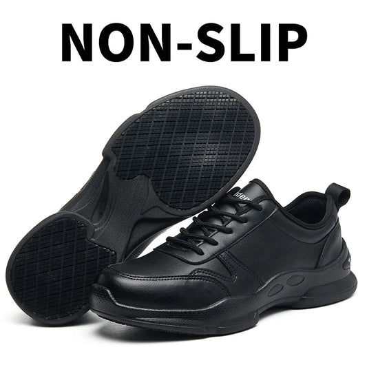 Chef's shoes, anti slip and oil resistant casual shoes, anti slip restaurant work shoes