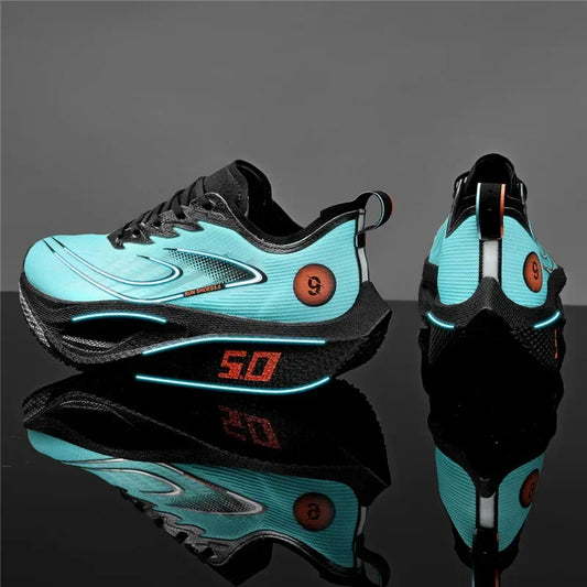 Carbon Plate Running Shoes Professional Marathon Racing Lightweight Bounce Cushion Breathable Sports Sneakers