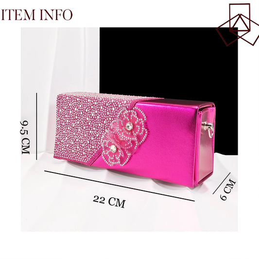 African-Inspired Evening Shoes and Handmade Clutch Set Pointed Toe High-Heel Women's Footwear and Matching Bag