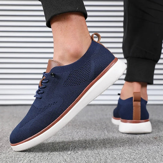 Tênis Masculino Leve de Tricô Confortável o Dia Todo com Excelente Ajuste Calçados para Caminhada Adequados para Uso Diário Tênis de Caminhada