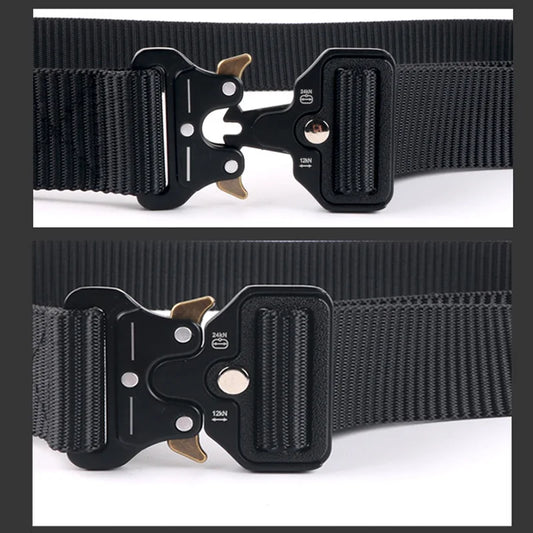 Plus Size 150cm 170cm Tactical Belt Quick Release Outdoor Military Belt Soft Real Nylon Sports Accessories Men Women Black Belts