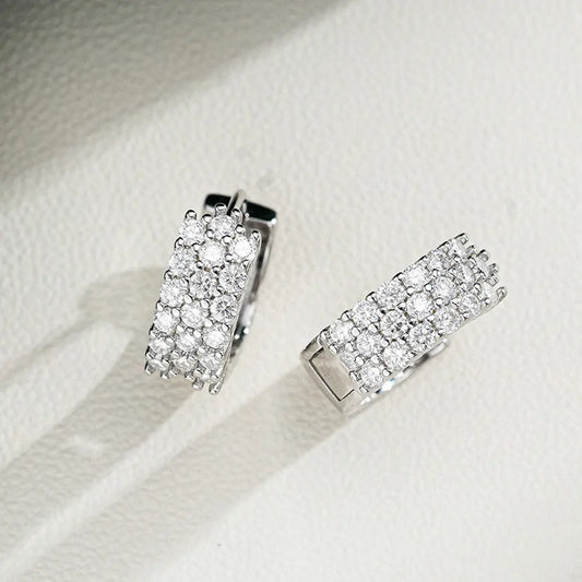 GRA Certified Moissanite Hoop Earrings for Women s925 Sterling Silver Wedding Huggie Earrings Party Jewelry Wholesale