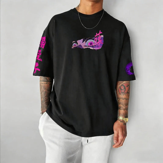 Printed T-shirt 2026 Men's and Women's Autumn/Winter New Harajuku Large Loose Casual Parent Child Top
