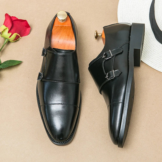 Men's Dress Shoes Classic Wedding Formal Oxford Leather Shoes Men Gentleman Casual Business Social Shoes Man Office Leather Shoe
