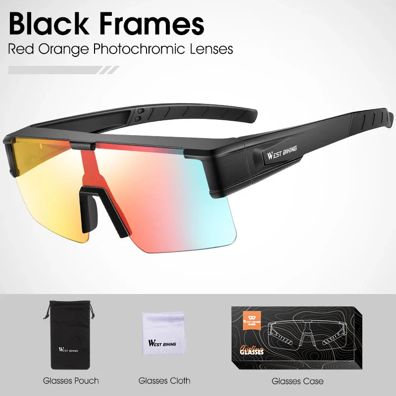 Sunglasses Glasses Men Photochromic Cycling Glasses