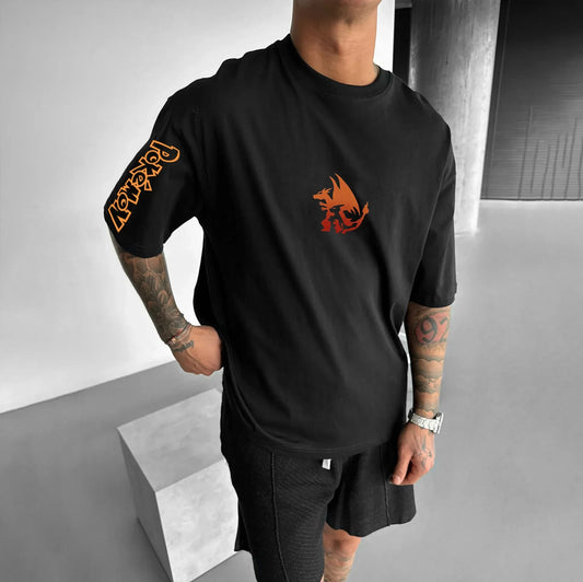 Printing Short-sleeved T-shirt Men's Women's 2025 Summer Fashion Street Top