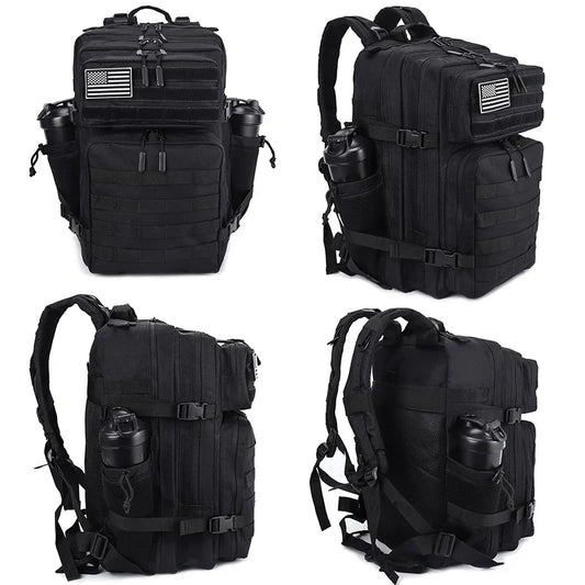 45L Meal Management Backpack for Men Women Tactical Adults Insulated Lunch Athletes Gym Bag Sports Daypacks With Bottle Holder