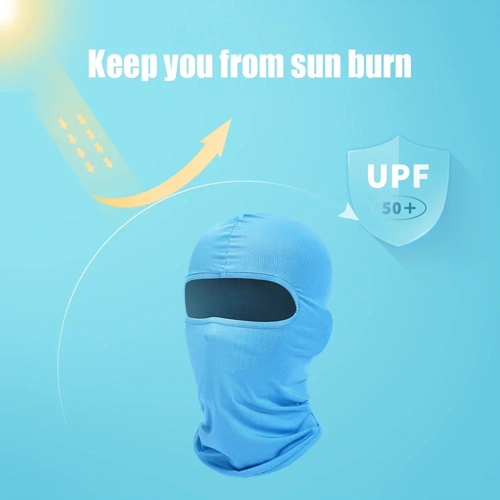 Full Face Mask Hiking Cycling Camping Hunting Airsoft Cap Bike Head Cover Summer Men Women Ski Mask Hiking Scarves