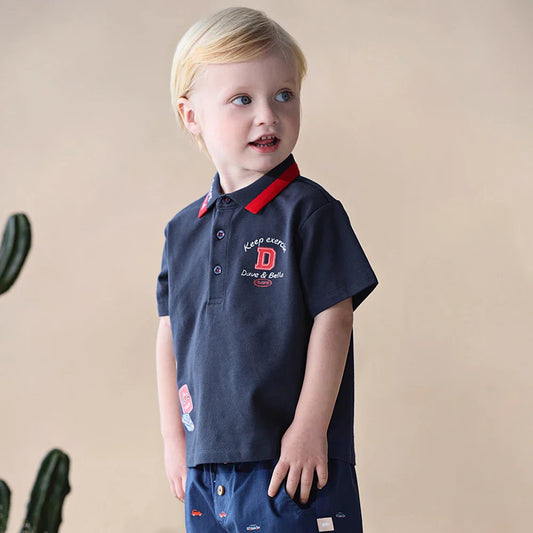 Boys Polo T-shirts Kids Summer Printed Tees Children Short Sleeve Cotton Tops Casual Outdoor Clothes DB2261587