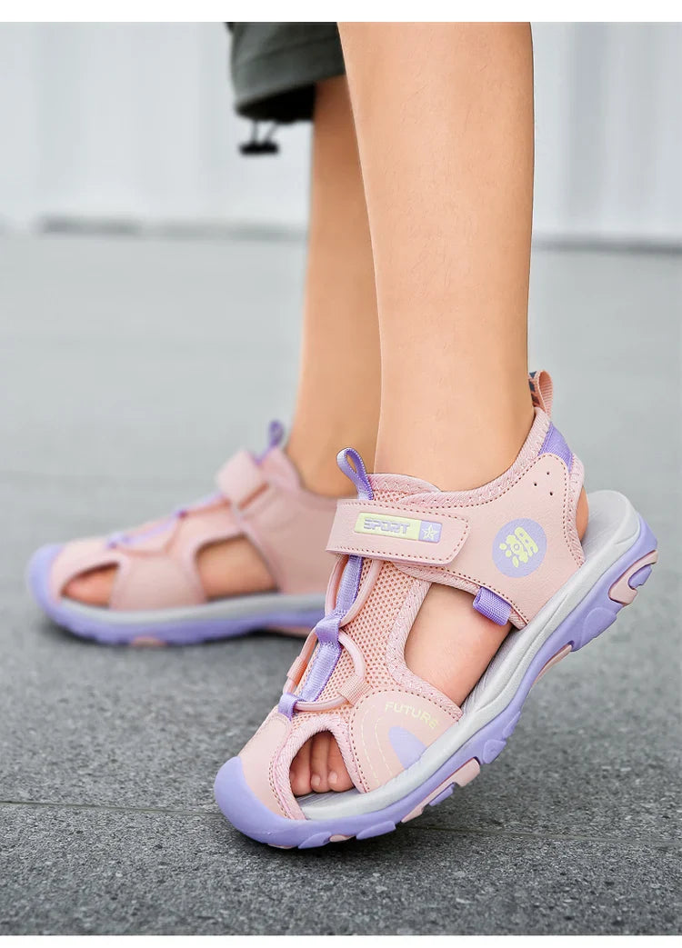 Children's Sandals Boys Girls Breathable Summer Sport for Outdoor Beach Shoes Anti-collision Comfortable Walking Sandalies