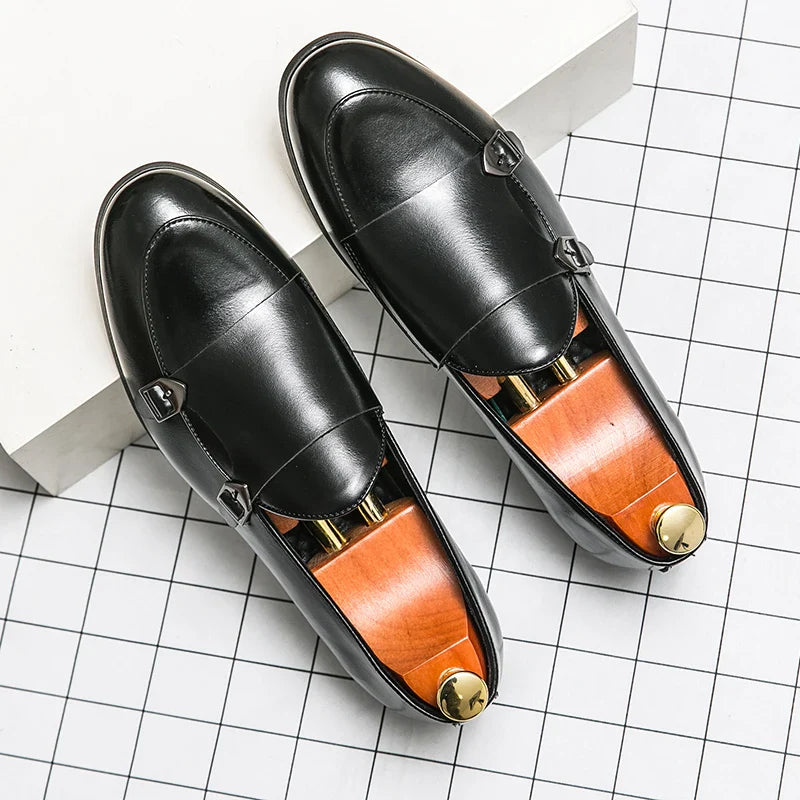 Men's Dress Shoes Trend Formal Leather Shoes For Men Classic Office Social Party Leather Loafers Male Casual Business Shoes Man