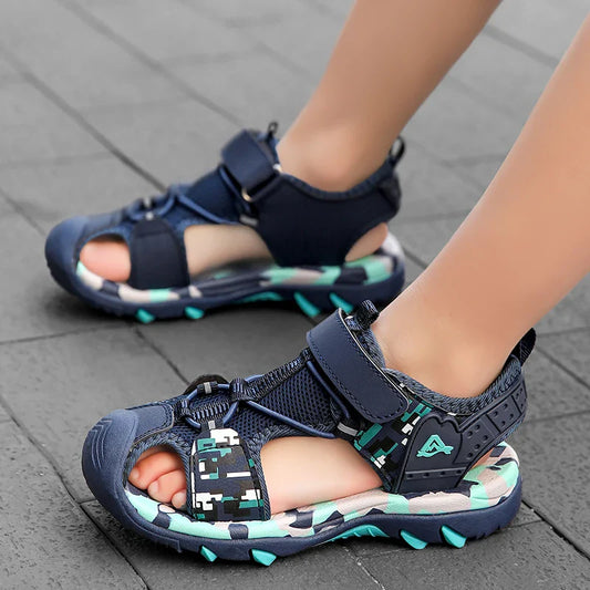 Summer Boys Sandals Casual Children Kids Outdoor Shoes Rubber School Breathable Open ToeBoy Beach Fashion Sandal