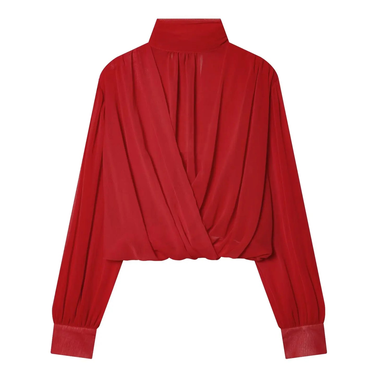 Women's 2026 New Perspective Shirts Tops Fashion Loose Long-Sleeved Elegant Spring Blouses Chic Youth Street Travel Blouses Tops