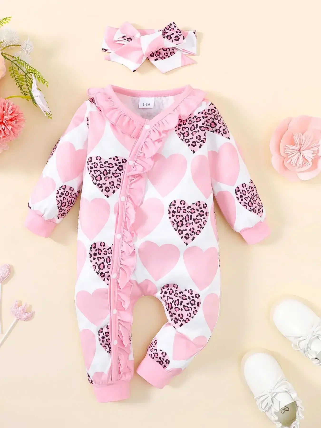 Winter Newborn Infant Baby Boys Romper Bear Print Long Sleeve Button Up Front Rompers Kids Onepiece Soft Fashion Baby Clothing