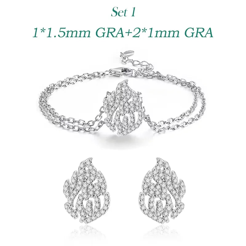 Certified Full Moissanite Bracelets for Women Men S925 Sterling Silver Plated 18k Jewelry Haesh Sheli By ShiranAloni