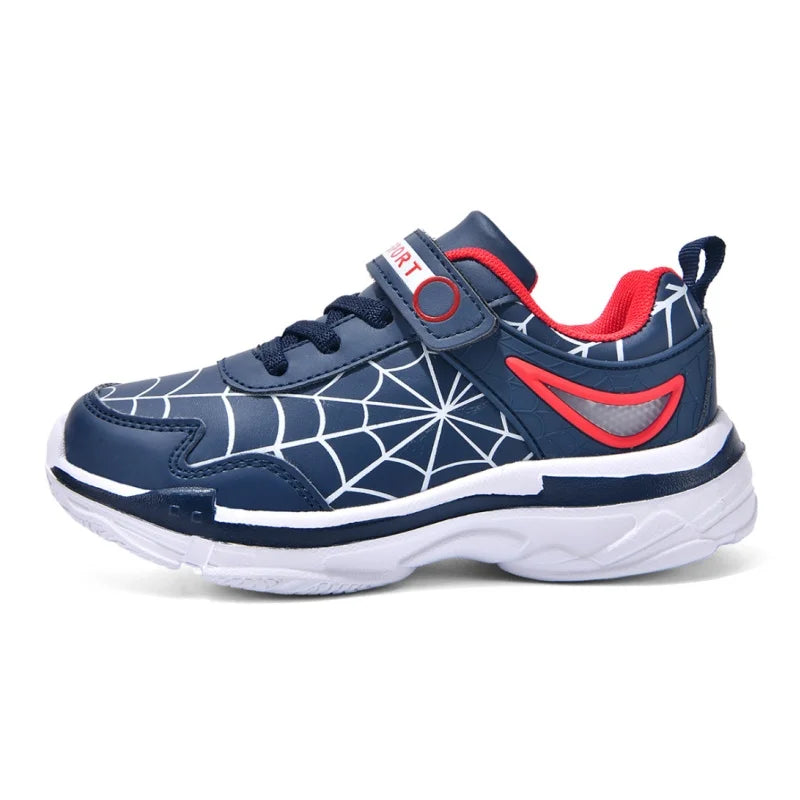 New children's shoes boys cartoon spider sneakers students casual light running shoes children's non-slip basketball shoes 26-38