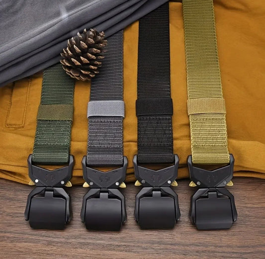 Plus Large LONG Size 125 150 170cm Men Belt Outdoor Tactical Multi-Function Buckle Nylon Alloy Buckle Belts Sports Canvas Belts