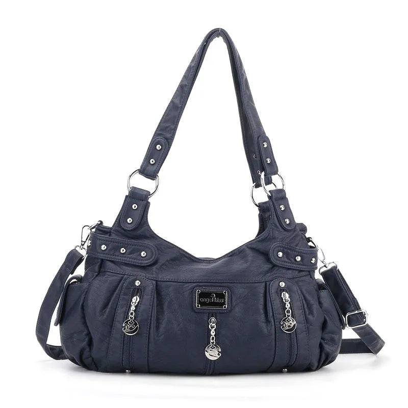 Winter Fashion Shoulder Bag for Women Soft PU Crossbody Handbg Large Capacity Messenger Bag Hobos Big Purse