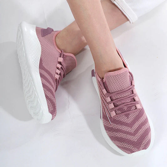 Pink women's safety shoes Steel head anti-smash Light soft breathable work shoes Women's outdoor industrial safety shoes
