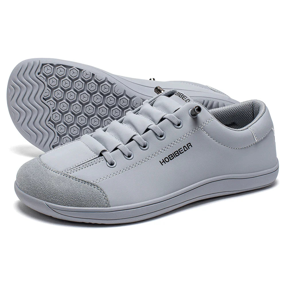 Barefoot Shoes Unisex Wide Toe Artificial Leather Sneakers Zero Drop Slip On Outdoor Lightweight Comfortable Shoes