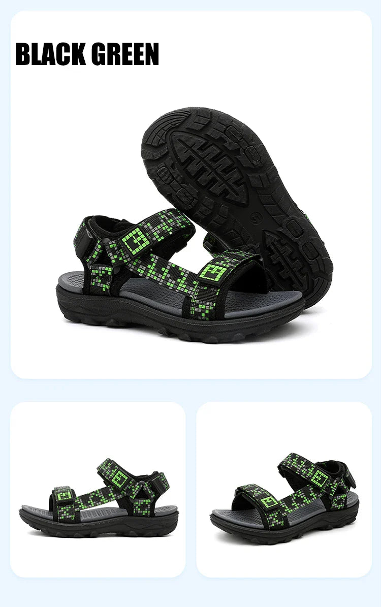 Kids Outdoor Non-Slip Sandals Boys Summer Fashion Beach Shoes Children Breathable Casual Walking Sandials