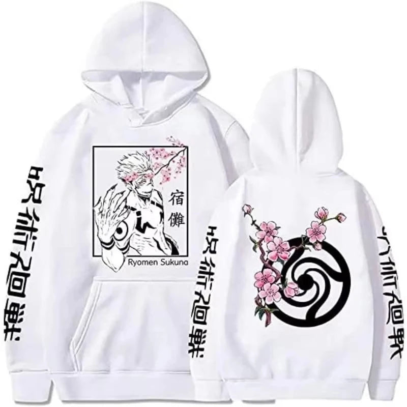 New Anime Jujutsu Kaisen Ryomen Sukuna Printed Hoodie Sweatshirt Men's and Women's Hoodie Men's Tops Sports Hoodie Y2K Hoodie