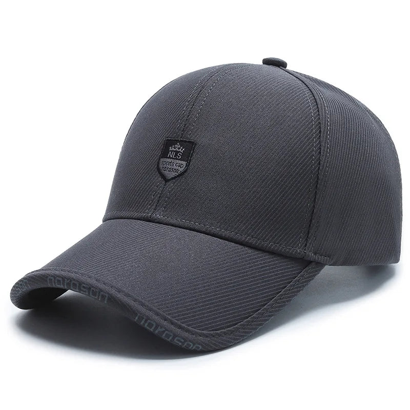 Men Fashion Wild Sunshade Sun Protection Black Baseball Cap For Winter Women Sport Cotton Warm Hats Male Kpop Bone Unisex C35
