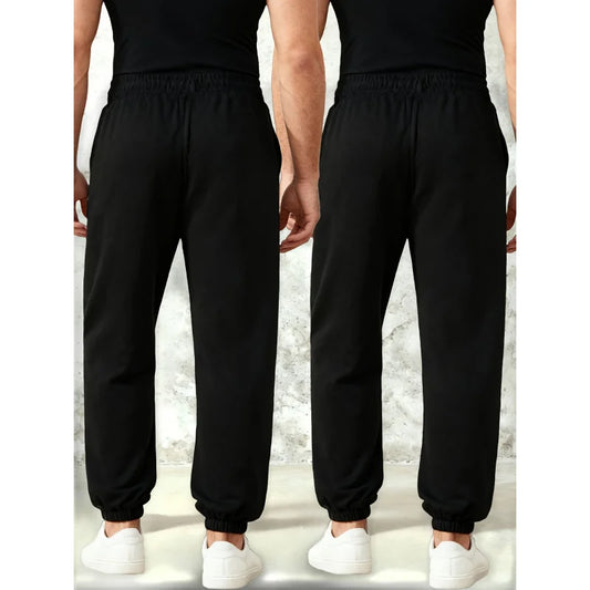 2 Pack Clothing Y2k Pants Man Cargo Casual Black Men Spring Men's Sweatpants Baggy 2026 Clothes Elastic Waistband Sports Boys