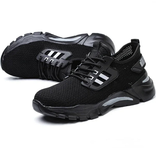 Work Sneakers Steel Toe Shoes Men Safety Shoes Puncture-Proof Work Shoes Boots Fashion Indestructible Footwear Security