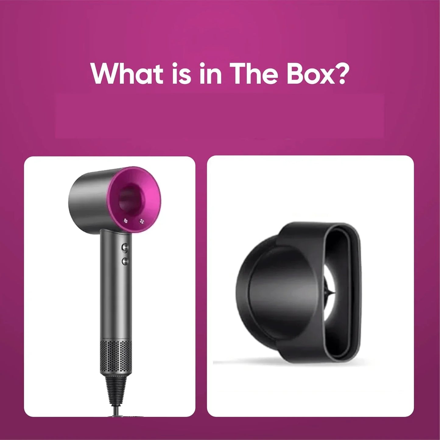 Professional Hair Dryer Negative Ion High Speed Low Noise Hairdryer Fast Heating Blow Dryer Hot Cold Wind Hair Styling Tools