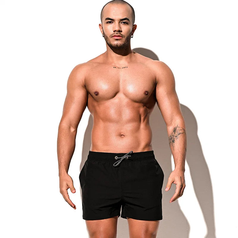 Mens Swimming Shorts Swimwear Swim Trunks Box Quick Dry Surf Boardshort Beach Board Short Shorts Men's Bathing Suit