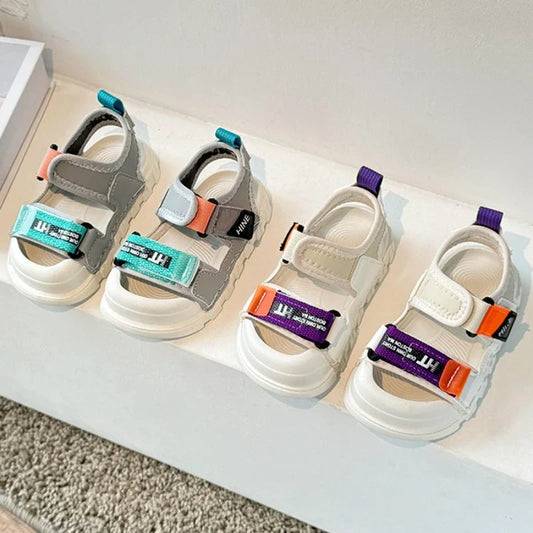 Kids Fashion Sport Sandals Girls Boys New Summer Casual Outdoor Non Slip Sole Sandals Lightweight Comfortable Design Beach Shoes