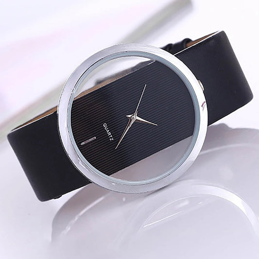 Women'S Simple Quartz Wristwatch Leather Strap Luminous Circular Dial Elegant Ladies Wristwatch Women'S Watch Gift