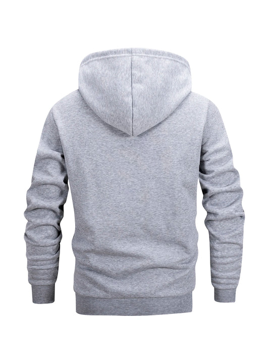 Men's Zip Hoodie Jacket Hooded Sports Outdoor Daily Basic Casual Autumn Winter Hoodies Sweatshirts Cardigan Jacket