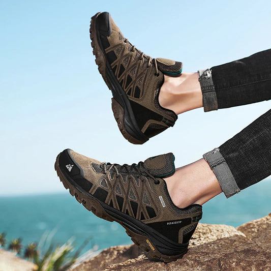 New Arrival Mens Hiking Shoes Breathable Lace Up Trekking Male Cushioning Outdoor Climbing Tourism Sneakers for Men