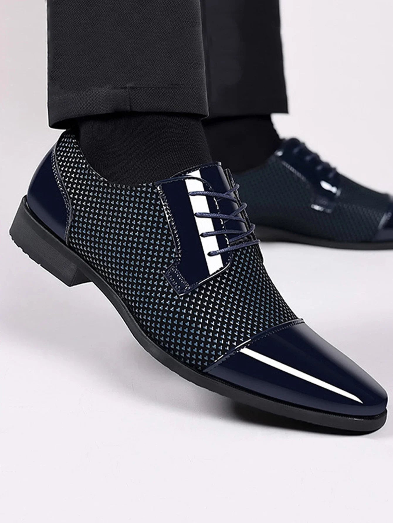Men's Dress Shoes Modern Casual Shoes Business Formal low top lace up shoes