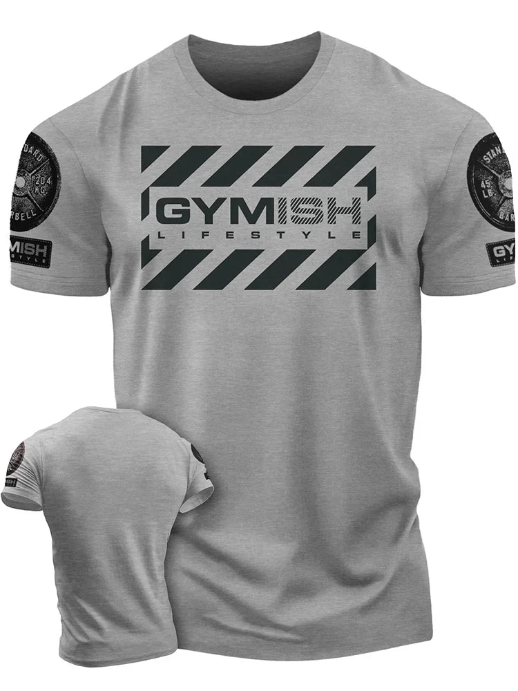 Camiseta masculina de manga curta com estampa 3D para exercícios completos, diversão e fitness, camiseta de manga curta radical, nova, bonita e moderna