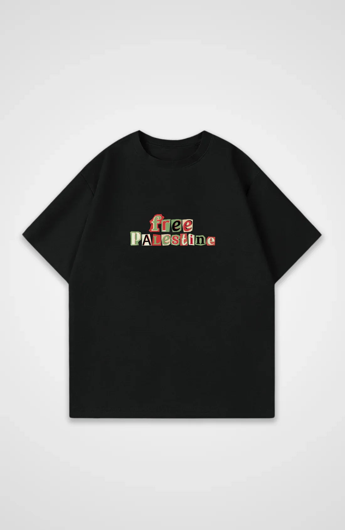 Simple Slogan Short-sleeved Printed Crew Neck T-shirt High-quality Fashion Top Casual Loose Super Large Size Street Wear Unisex