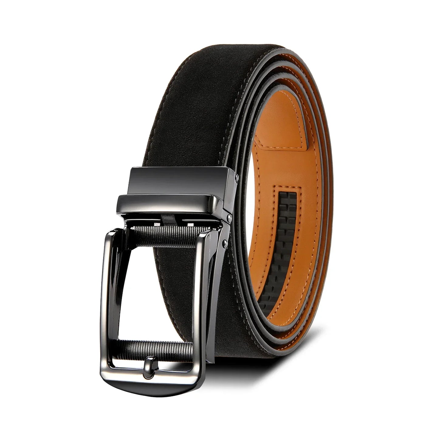 Men Belts Leather Waist Strap Male Automatic Buckle Waistband Mens High Quality Girdle Belts for Women Men Gifts 105 115 125cm