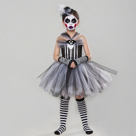 Kids Girls Tutu Dresss Halloween Cosplay Costume Carnival Party Boy Costume Witch Fancy Clothes Halloween Gifts for Children