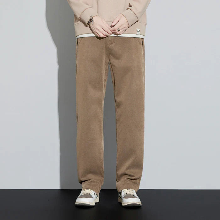 4 Colors New Straight Men's Pants Baggy Casual Lyocell Comfortable Stretch Trousers Male Wide Fashion Korean Pants Streetwear