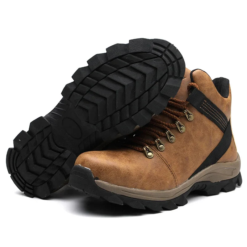 Safety Shoes Men Lightweight Sneaker Steel Toe Cap Shoes Anti-smash Puncture-Proof Work Safety Shoes Protective Boots Work Shoes