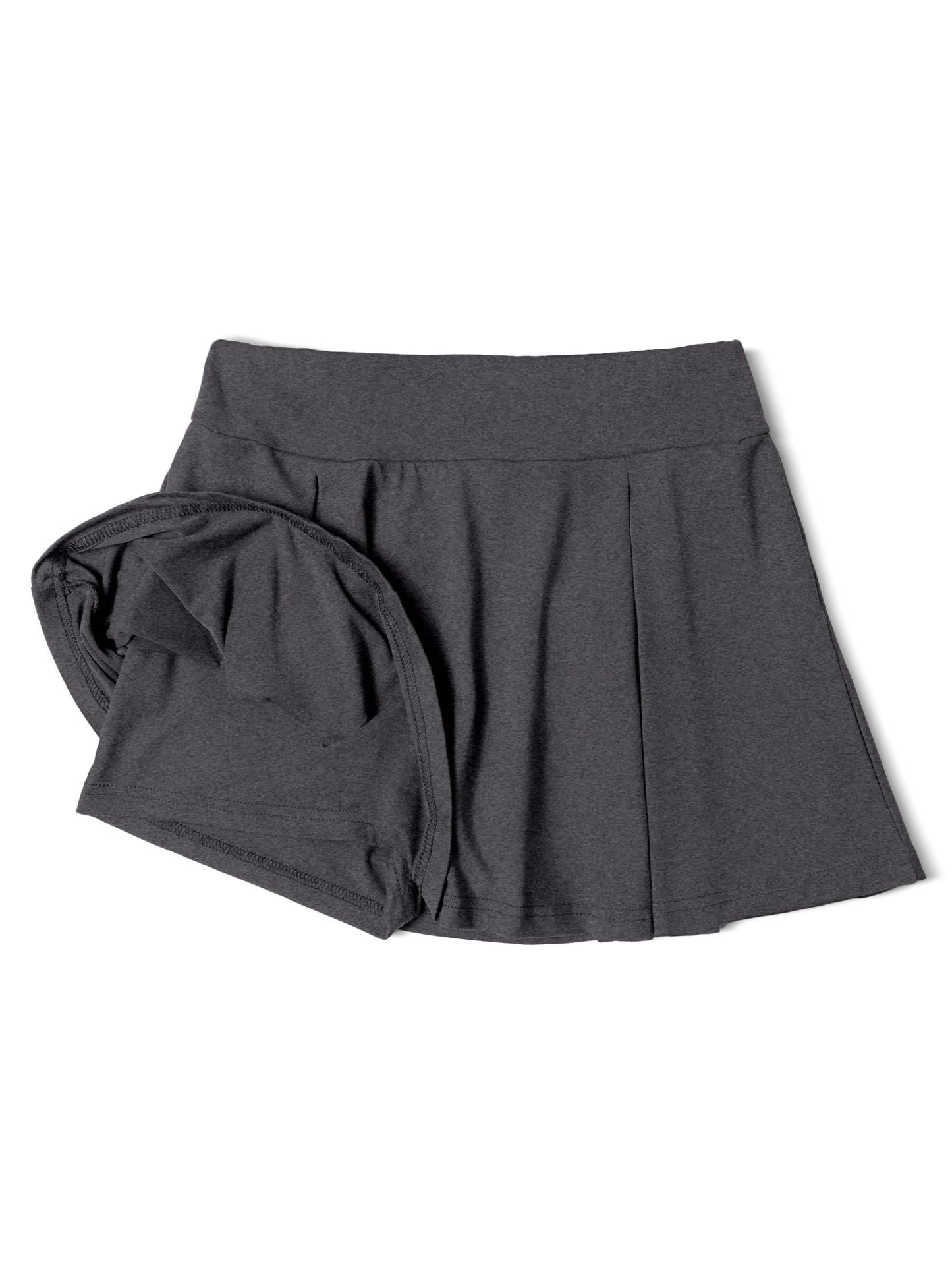 Women's Solid Color Skort Summer Lightweight High Waisted Slimming Casual Wide Leg Versatile for Work Straight Cut Solid