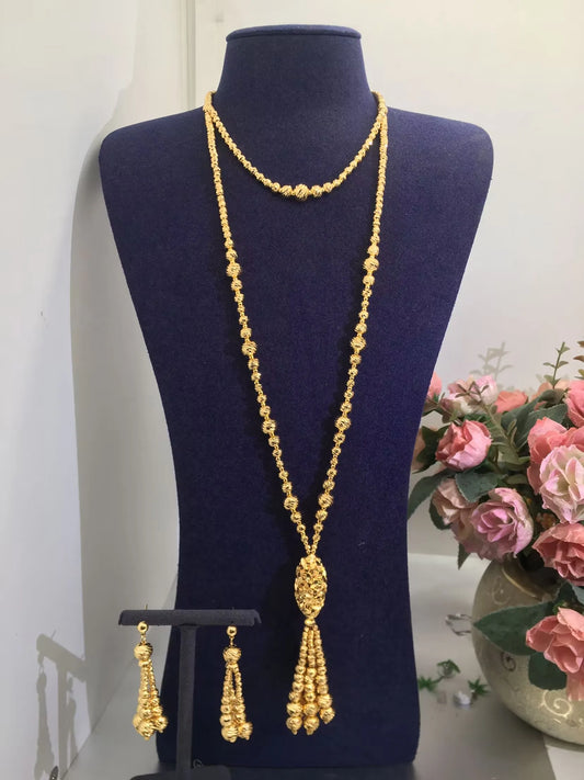 Trendy Fashion4 PCS Luxury Waterdrop Indian Jewelry Sets For Women Wedding Party Indian Dubai Bridal jewelry Set