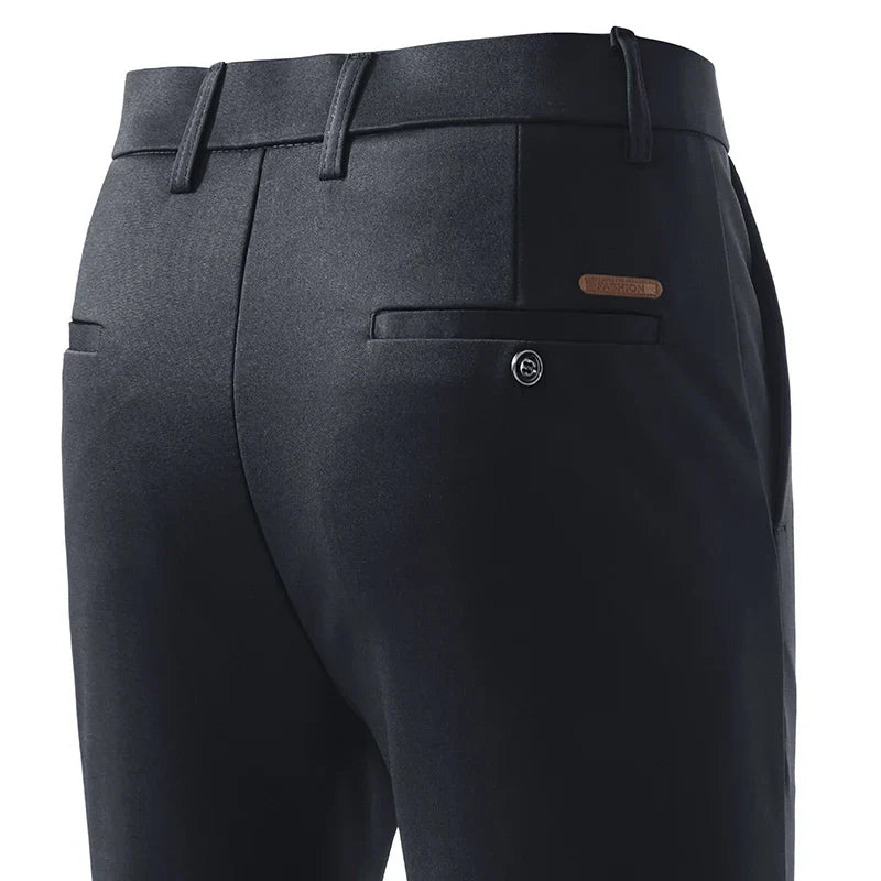 Male Smart Casual Pants Stretchy Men's Lightweight Quick Dry Breathable Slacks Casual Work Dress Pants for Men